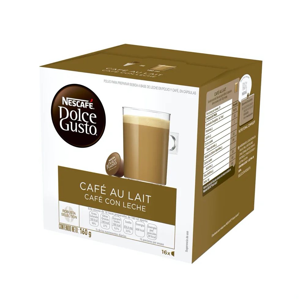 Caf Au Lait capsules Nescaf Dolce Gusto