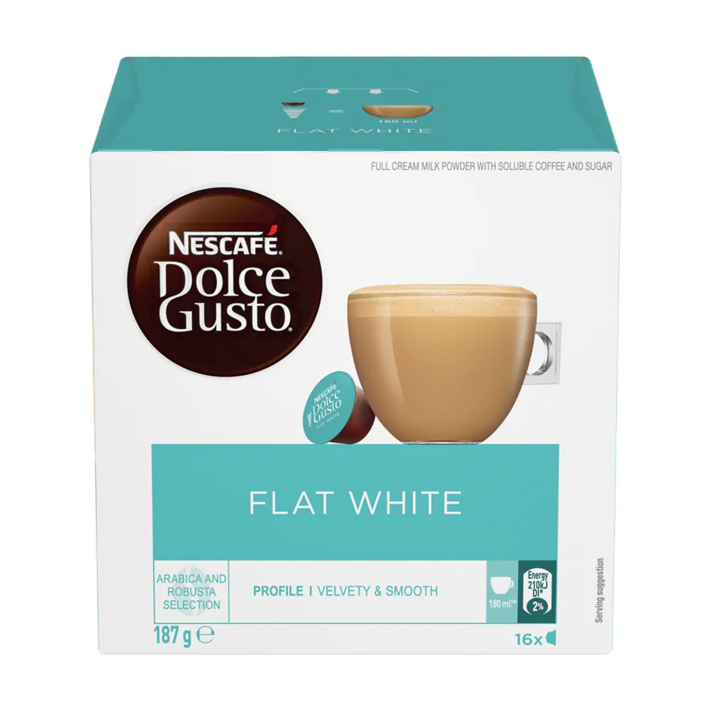 Dolce gusto flat white pods clearance